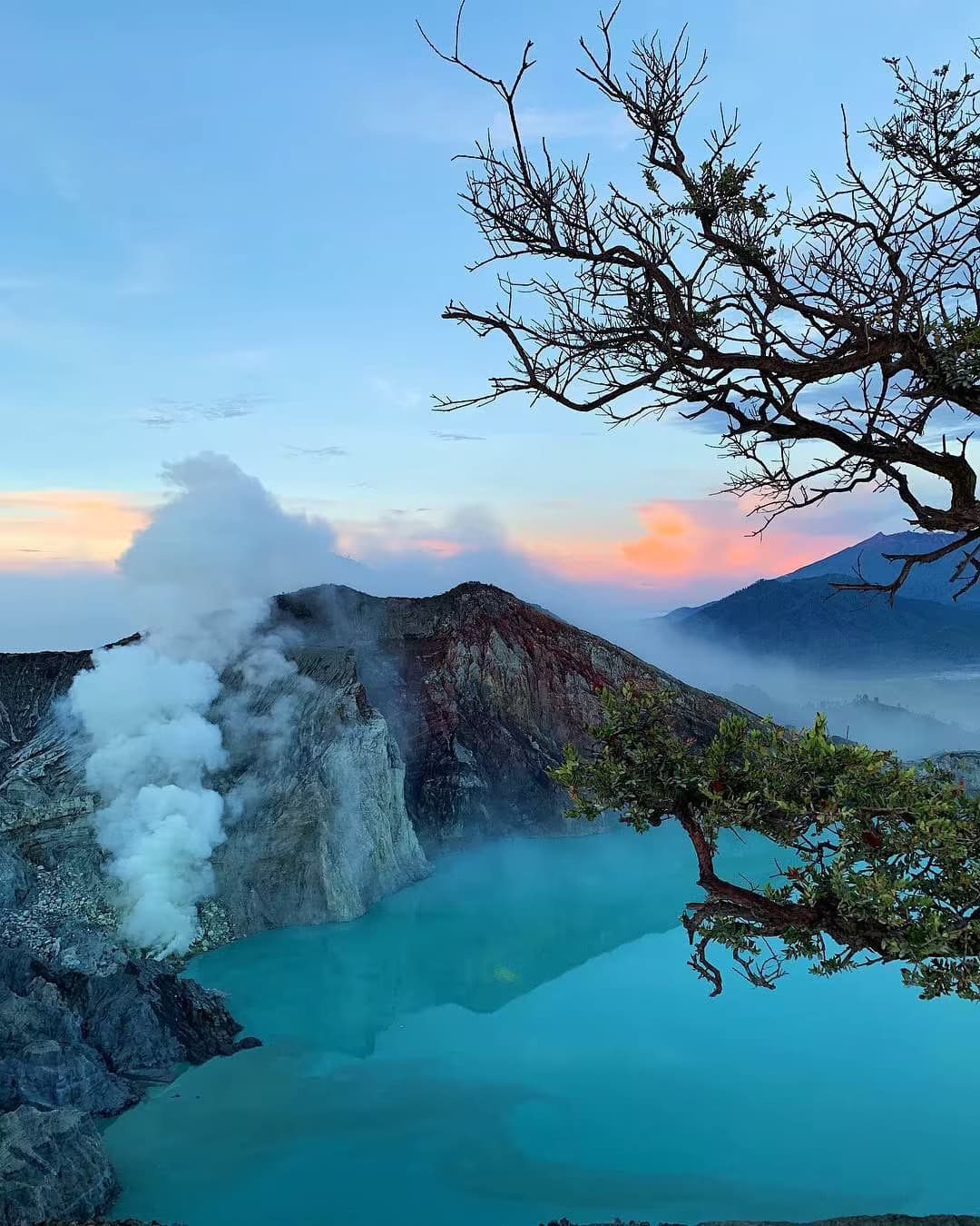 Kawah Ijen volcanic landscape